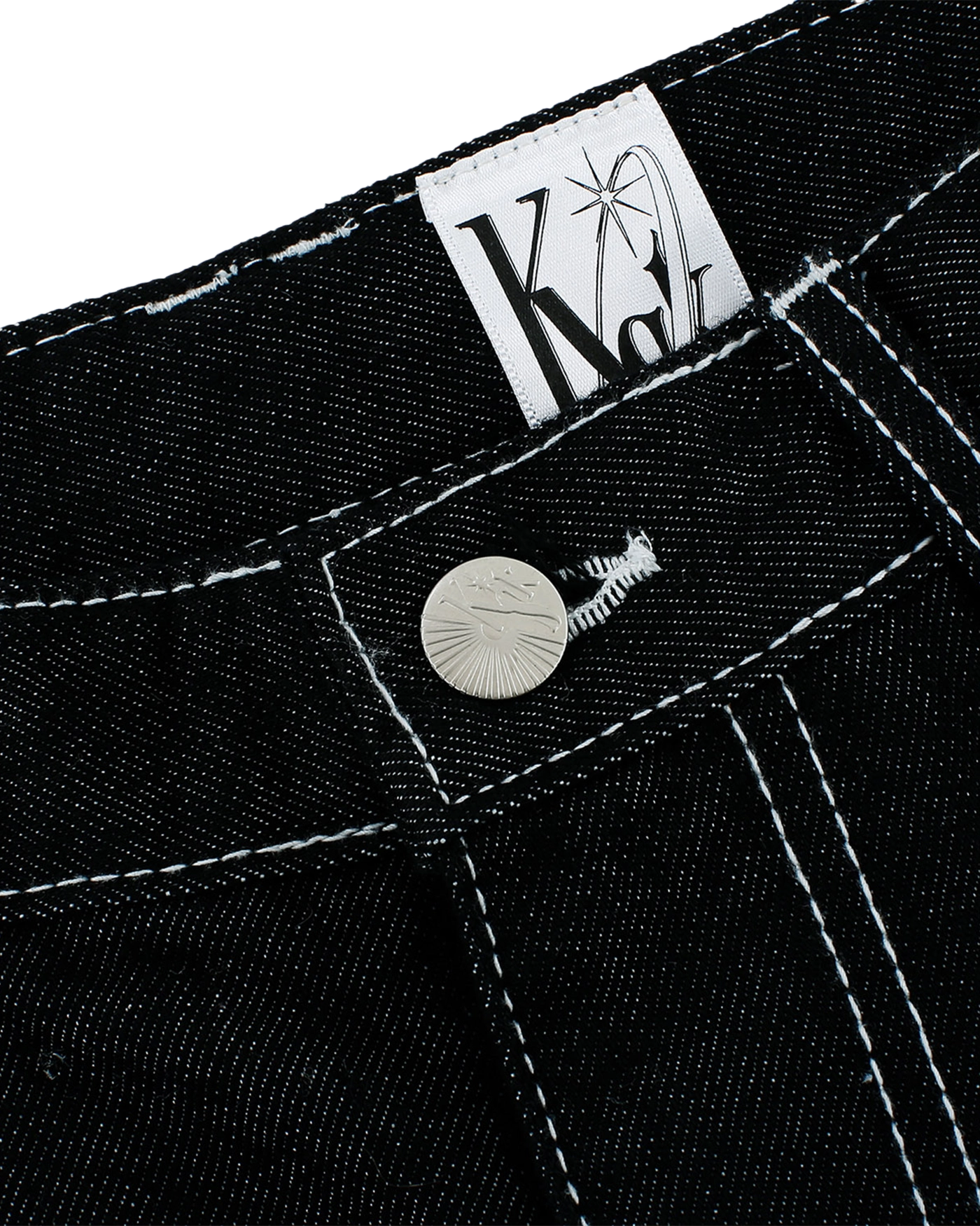 KASHIKO Embroied Nonfade Denim Pants